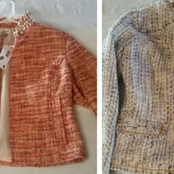 Chico's Jackets & Blazers - 2 Chico's Tweed Blazers 1NWT 1PO